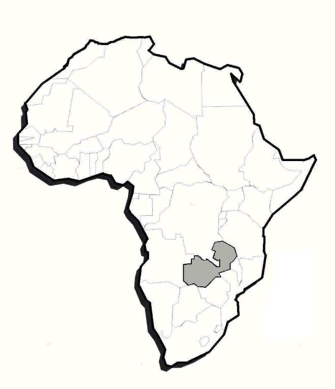 Zambia in Africa - No Madagascar